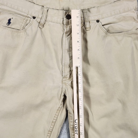Polo Ralph Lauren Chino Pants Mens 34x30 Khaki Cotton Twill Straight Leg Casual - Picture 16 of 16